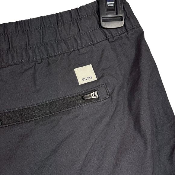 Vuori Medium Vintage Ripstop Shorts Drawstring Pockets Mid-Rise Raw Hem Womens - Picture 5 of 8